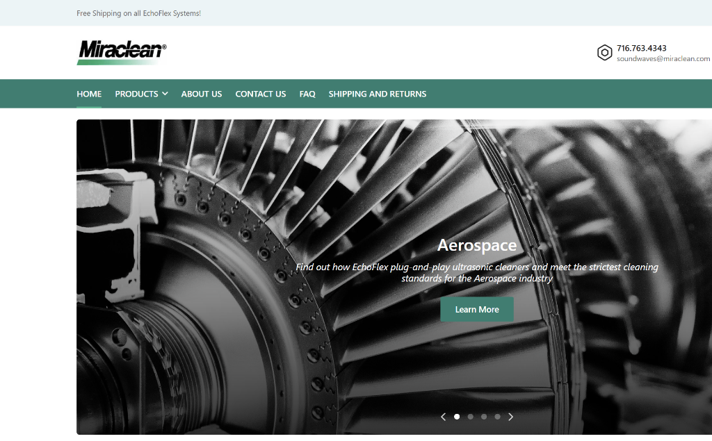 Miraclean Industrial Chemicals Shopify Storefront